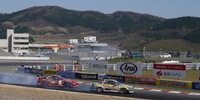 D1GP 2010 - Autopolis - Hibino AE86 vs Koguchi 180SX-20102704-1